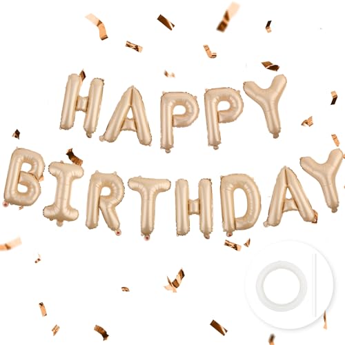 Prasacco Happy Birthday Girlande, Happy Birthday Banner Geburtstag Deko Zubehör Party Dekoration Neutral Happy Birthday Ballon Buchstaben Banner Geburtstagsdeko Hintergrund für Erwachsene, Kinder Prasacco Happy Birthday Girlande, Happy Birthday Banner Geburtstag Deko Zubehör Party Dekoration Neutral Happy Birthday Ballon Buchstaben Banner Geburtstagsdeko Hintergrund für Erwachsene, Kinder von Prasacco