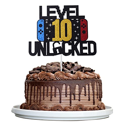 Prasacco Level Unlocked Geburtstagstortenaufsatz, DIY Level Up Happy Birthday Cake Topper mit Video Gaming Thema Party Dekorationen für Kinder Jungen Mädchen Gamer Prasacco Level Unlocked Geburtstagstortenaufsatz, DIY Level Up Happy Birthday Cake Topper mit Video Gaming Thema Party Dekorationen für Kinder Jungen Mädchen Gamer von Prasacco