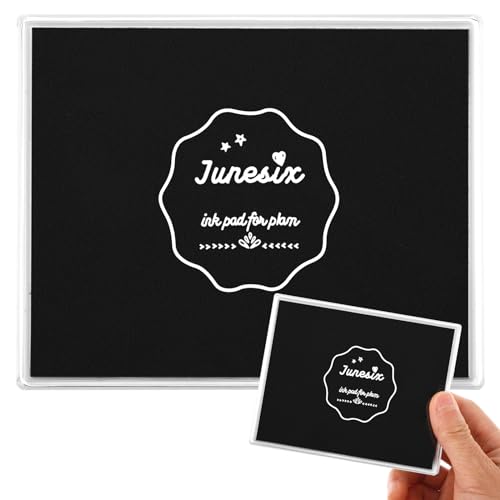 Prasacco Stempelkissen Schwarz, Stempelkissen für Kinder 10,2 x 12,6 cm Große Stempelkissen Waschbare Stempelkissen für DIY Baby-Handabdrücke, Baby-Fußabdrücke, Fingermalerei, Basteln Prasacco Stempelkissen Schwarz, Stempelkissen für Kinder 10,2 x 12,6 cm Große Stempelkissen Waschbare Stempelkissen für DIY Baby-Handabdrücke, Baby-Fußabdrücke, Fingermalerei, Basteln von Prasacco