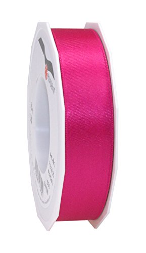 PRÄSENT C.E. Pattberg Satin Magenta, 25 m Satinband zum Einpacken von Geschenken, 25 mm Breite, Geschenkband zum Dekorieren & Basteln, Dekoband, Anlass von PRÄSENT