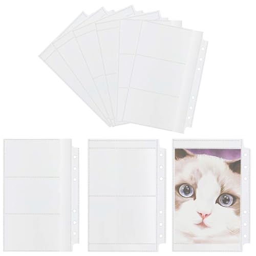 Prebarfun 30 Stück A6 Photocard Binder Kpop, 6 Löcher Binder Taschen, Transparent PVC Binder, Photocard Sleeves mit 1 Stück A6 6 Ring Weich Notizbuch Binder für Kreditkartenfotos Bargeld Ordnerhüllen Prebarfun 30 Stück A6 Photocard Binder Kpop, 6 Löcher Binder Taschen, Transparent PVC Binder, Photocard Sleeves mit 1 Stück A6 6 Ring Weich Notizbuch Binder für Kreditkartenfotos Bargeld Ordnerhüllen von Prebarfun