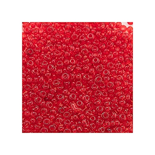 20 g Preciosa Rocailles - Licht Siam, 10/0 ca. 2,3 mm (PRECIOSA seed beads - light siam, 10/0 approx. 2.3 mm) von Preciosa
