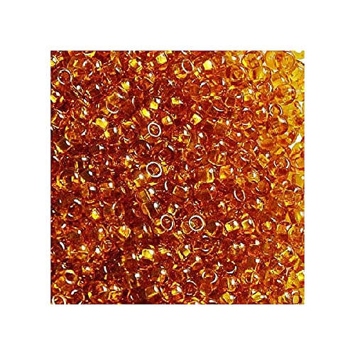 20 g Preciosa Rocailles - Topas, 10/0 ca. 2,3 mm (PRECIOSA seed beads - topaz, 10/0 approx. 2.3 mm) von Homry