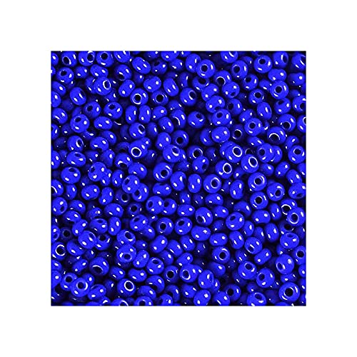 20g Preciosa Rocailles - Rich Blau, 10/0 ca. 2,3 mm (PRECIOSA seed beads - rich blue) von Preciosa