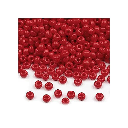 20g Preciosa Rocailles - Rot, 10/0 ca. 2,3 mm (PRECIOSA seed beads - red) von yaco