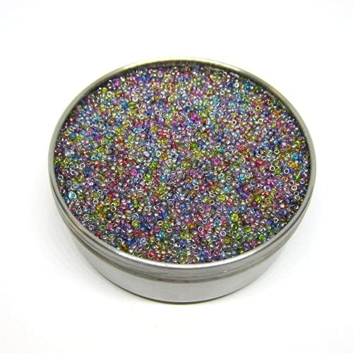 20g Rocailles 10/0 PRECISA ORNELA mix (PRECIOSA seed beads - color mix of metal coatings, 10/0 approx. 2.3 mm) von Preciosa