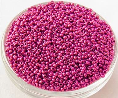 20g Rocailles 11/0 PRECISA ORNELA rosa (PRECIOSA seed beads - metallic pink, 11/0 approx. 2,1 mm) von Preciosa