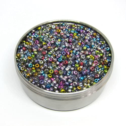 250 Rocailles PRECIOSA 6/0 - Farbmischung aus Metallbeschichtungen, ca. 4 mm (PRECIOSA seed beads - color mix of metal coatings) von Preciosa