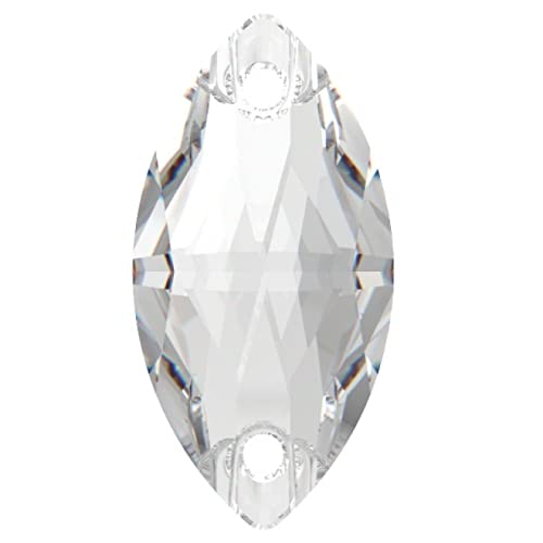 Preciosa Kristalle Navette 18x9mm ohne Kleber 36 Stück Crystal von Preciosa