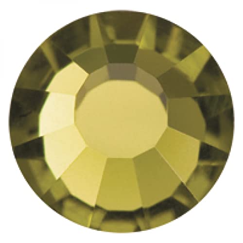 Preciosa Kristalle Viva12 SS12 (ca. 3.1mm) HotFix 100 Stück Gold Beryl von Preciosa