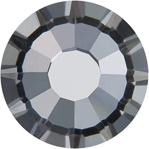 Preciosa Kristalle Viva12 SS20 (ca. 4.7mm) ohne Kleber 100 Stück Crystal Nightfall von Preciosa