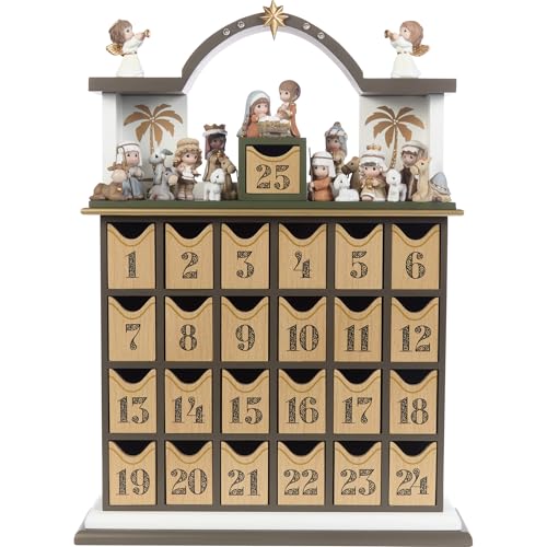 Precious Moments 251438 Countdown To Christmas Adventskalender aus Holz / Harz mit Geschichtenbuch, Figuren und Geschichtenbuch enthalten Precious Moments 251438 Countdown To Christmas Adventskalender aus Holz / Harz mit Geschichtenbuch, Figuren und Geschichtenbuch enthalten von Precious Moments