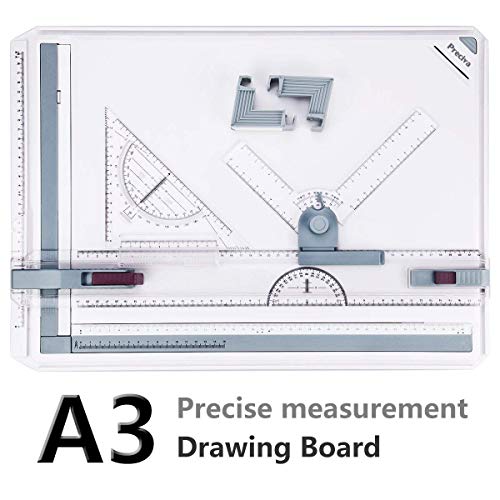 A3 Zeichenplatte, Preciva A3 Zeichenbrett DIN A3 Zeichentisch mit Zubehör 51 x 36,5 CM A3 Zeichenplatte in Metric System A3 Zeichenplatte, Preciva A3 Zeichenbrett DIN A3 Zeichentisch mit Zubehör 51 x 36,5 CM A3 Zeichenplatte in Metric System von Preciva