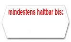 MHD - Etiketten 25 x 12mm weiß permanent klebend Etiketten Mindesthaltbarkeitsdatum/Label für Preisauszeichner/Handauszeichner von Preisauszeichnung