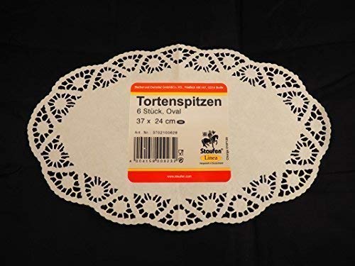 Preisjubel 10 x 6 Tortenspitzen = 60 Stück oval aus Papier, Tortenspitze, Tortendeckchen Preisjubel 10 x 6 Tortenspitzen = 60 Stück oval aus Papier, Tortenspitze, Tortendeckchen von Preisjubel