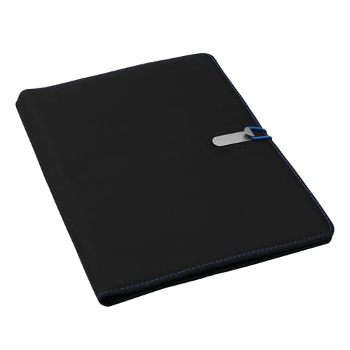 Preiswert&Gut 1 x Dokumentenmappe A4, mit farbig-elastischem Verschlussband, Metallhaken, Schreibblock und Stifteschlaufe – ideal für Büro, Konferenzen und Geschäftsreisen Farbwahl (Schwarz/Blau) Preiswert&Gut 1 x Dokumentenmappe A4, mit farbig-elastischem Verschlussband, Metallhaken, Schreibblock und Stifteschlaufe – ideal für Büro, Konferenzen und Geschäftsreisen Farbwahl (Schwarz/Blau) von Preiswert&Gut