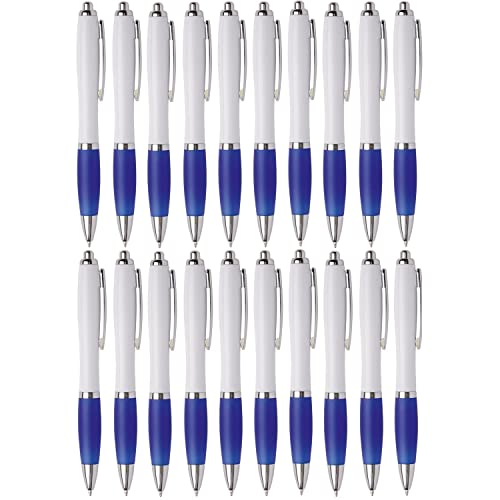 Preiswert & Gut 50x Kugelschreiber Blau Set Kulis blauschreibend Großraummine Druckmechanismus von Preiswert & Gut