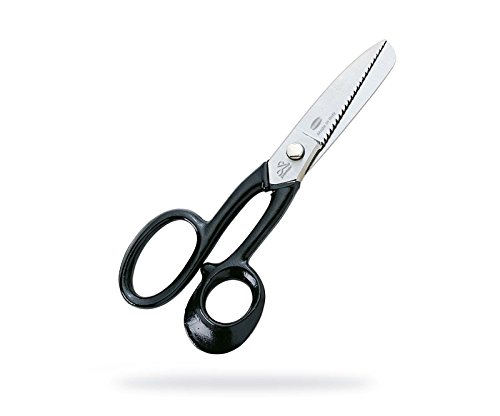 Premax Lederschere- Klassisch-Gerade Klinge-Schwarzer Griff-1 Schneide mit Zähnen-Stahl-Brüniert-10911-Made in Italy, Verschiedene Größen, Schwarz Premax Lederschere- Klassisch-Gerade Klinge-Schwarzer Griff-1 Schneide mit Zähnen-Stahl-Brüniert-10911-Made in Italy, Verschiedene Größen, Schwarz von Premax