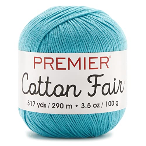 Bulk Buy: PREMIER Baumwolle Fair massiv Garn (3er Pack) #27-04 Turquoise von Premier Yarns