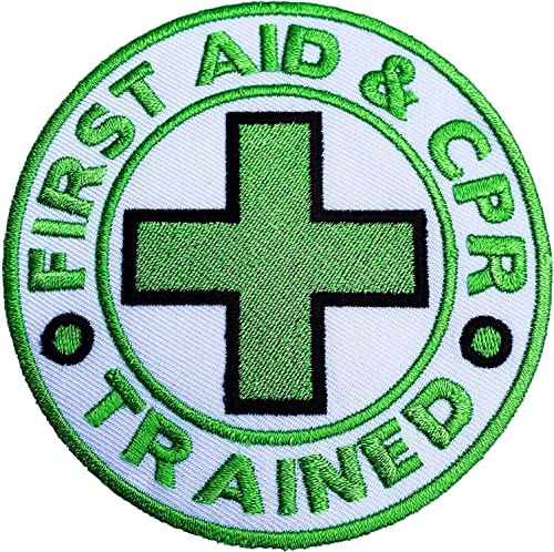 Erste Hilfe & CPR ausgebildeten Embroidered Iron on Patch/7,6 cm Medic Badge zertifiziert DIY Aufnäher von Premier Patch