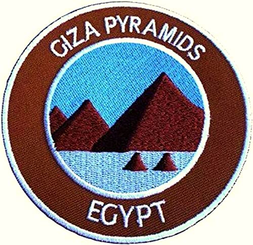 Gizeh Pyramiden Ägypten gesticktes Eisen auf Patch/8,9 cm gesticktes Badge Trekking Aufnäher von Premier Patch