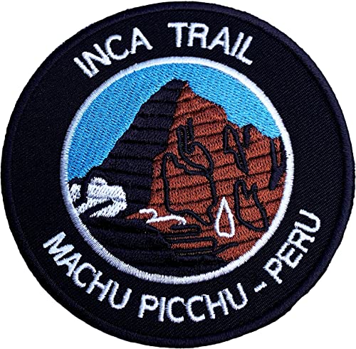 Inca Trail Machu Picchu Peru Aufnäher zum Aufbügeln, 8,9 cm bestickt, Trekking-Abzeichen von Premier Patch