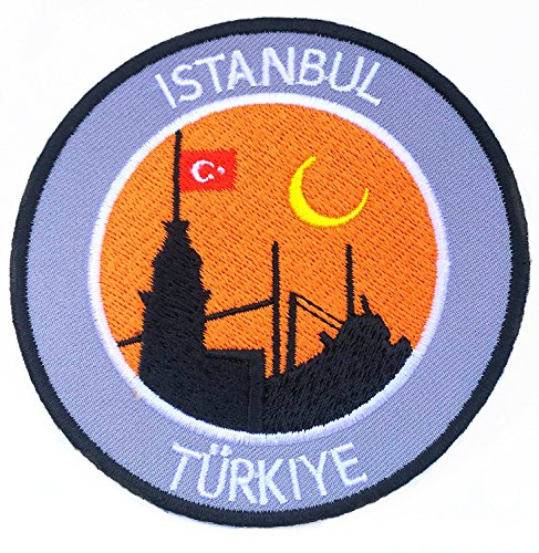 Istanbul Türkei gesticktes Eisen auf Patch/8,9 cm gesticktes Badge Türkiye Aufnäher von Premier Patch