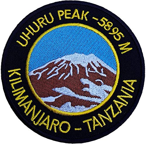 Kilimanjaro Eisen auf Patch/8,9 cm bestickt Uhuru Peak Tansania Trekking Badge von Premier Patch