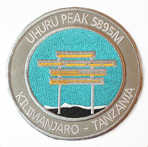 Kilimanjaro Uhuru Peak Eisen auf Patch/8,9 cm bestickt Tansania Trekking Badge Souvenir von Premier Patch