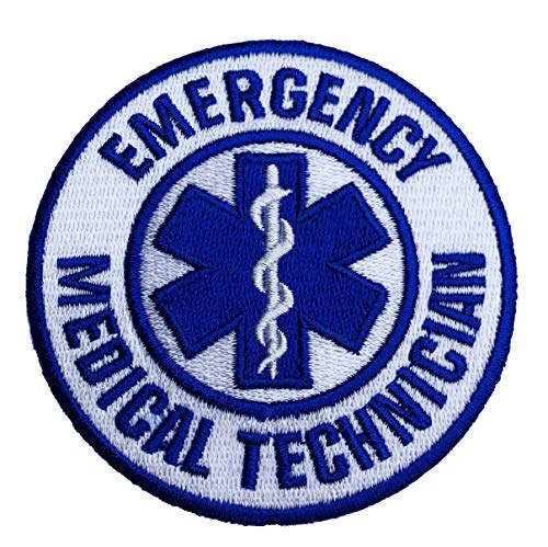 Emergency Medical Technician Patch EMT gesticktes Eisen auf Abzeichen/7,6 cm DIY Aufnäher HLW AED Erste Hilfe von Premier Patches