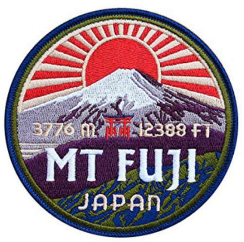 Mount Fuji Japan Patch bestickt zum Aufbügeln / Aufnähen auf Abzeichen Asien Trekking Trail Applique Souvenir von TANGDIAABBCC