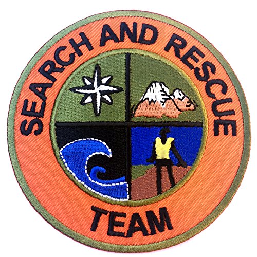 Such- und Rettungsteam Flicke 8 cm bestickt zum Aufbügeln der Bergrettung, Küsten- und Luftwache, Kostüm, Hubschrauber-Jacke von Premier Patches