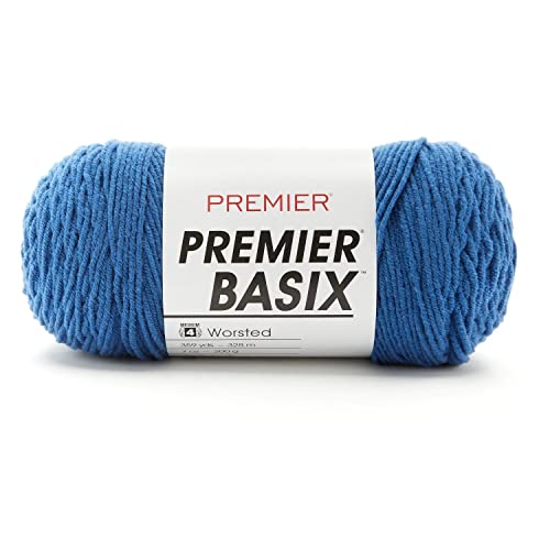 Premier Yarns 625226 Garn Basix Azure, azurblau, Einheitsgröße von Premier Yarns