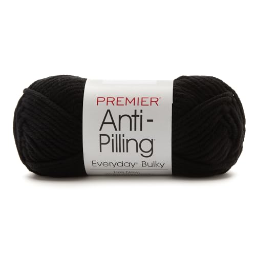 Premier Yarns 62819 Garn für jeden Tag Bulky Black, Schwarz, Einheitsgröße von Premier Yarns