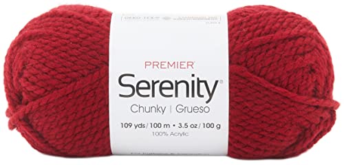 Premier Yarns Deborah Norville Serenity Chunky Solid Garn, Rot Ocker, 3er-Pack von Premier Yarns
