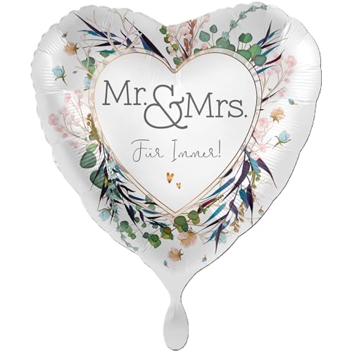 ABC Folienballon XXL "Mr. & Mrs. Für Immer!" Herz Ø71cm ABC Folienballon XXL "Mr. & Mrs. Für Immer!" Herz Ø71cm von Premioloon
