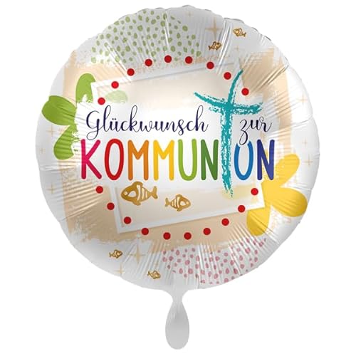 Folienballon * GLÜCKWUNSCH ZUR KOMMUNION * als Deko oder Geschenk zum Glaubensfest | 43cm, für Helium und Luft | Christlicher Glaube Ballon Luftballon Folienballon * GLÜCKWUNSCH ZUR KOMMUNION * als Deko oder Geschenk zum Glaubensfest | 43cm, für Helium und Luft | Christlicher Glaube Ballon Luftballon von Premioloon