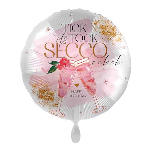 Folienballon * Pink & Shiny Secco * als Deko und Geschenk zum Geburtstag | Größe: 43cm | Partydeko Luftballon Ballon Happy Birthday Folienballon * Pink & Shiny Secco * als Deko und Geschenk zum Geburtstag | Größe: 43cm | Partydeko Luftballon Ballon Happy Birthday von Premioloon