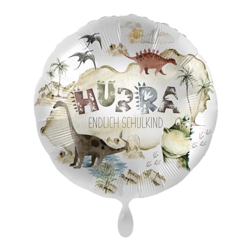 Folienballon Hurra! Endlich Schulkind Dinosaurier - 43 cm - 81181 Folienballon Hurra! Endlich Schulkind Dinosaurier - 43 cm - 81181 von Premioloon