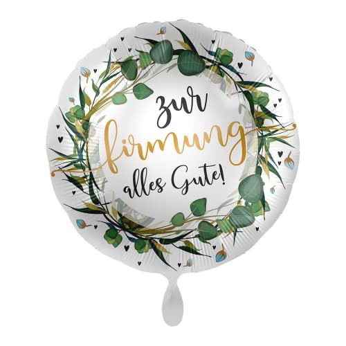 Folienballon Zur Firmung alles Gute Greenery, ca. 43 cm Folienballon Zur Firmung alles Gute Greenery, ca. 43 cm von Premioloon