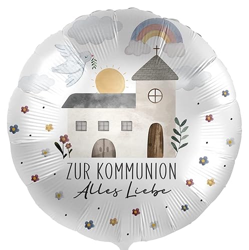 Folienballon Zur Kommunion alles Liebe - Kirche, ca. 43 cm - 81172 Folienballon Zur Kommunion alles Liebe - Kirche, ca. 43 cm - 81172 von Premioloon