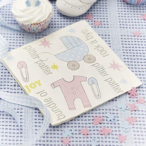 Babyparty 'Little Star' Papierserviette 16 St. - Babyparty Serviette Baby Shower von Premium Weddings