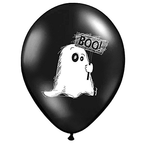 Halloween Luftballons Gespenst 10 Stück - Ballons Ø 30 cm - Halloween Deko von Premium Weddings