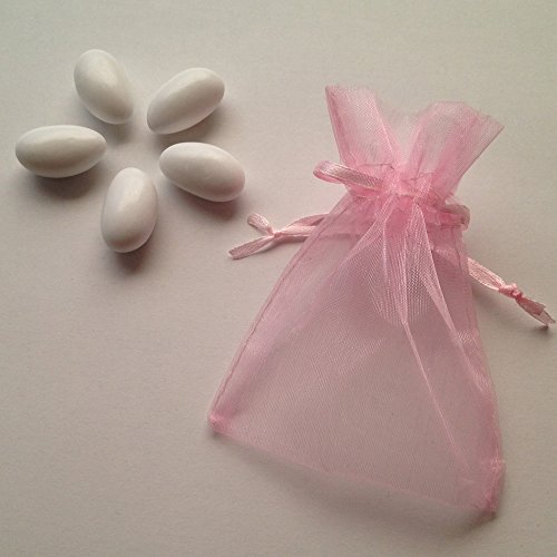 Hochzeitsmandeln weiß glänzend 1 kg zus. 65 Organzasäckchen gratis -Angebot- Gastgeschenk Hochzeit Bonboniere Give Away Zuckermandeln - Koufeta italienische Confetti Dragees, Organzabeutel Farbe: rosa Hochzeitsmandeln weiß glänzend 1 kg zus. 65 Organzasäckchen gratis -Angebot- Gastgeschenk Hochzeit Bonboniere Give Away Zuckermandeln - Koufeta italienische Confetti Dragees, Organzabeutel Farbe: rosa von Premium Weddings