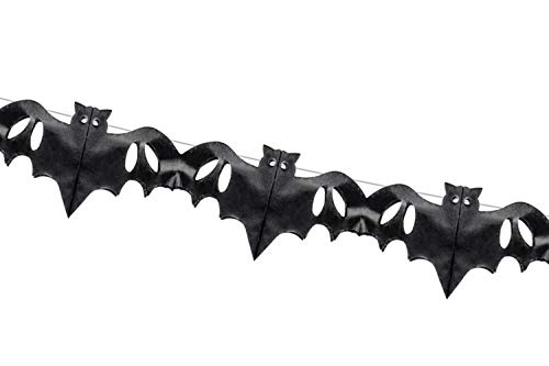 Premium Weddings Fledermaus Girlande schwarz 4 m - Fledermaus Deko Halloween Party Papiergirlande Premium Weddings Fledermaus Girlande schwarz 4 m - Fledermaus Deko Halloween Party Papiergirlande von Premium Weddings