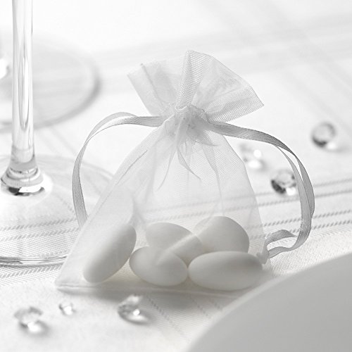 Premium Weddings Organzasäckchen weiß 20 Stück 10,0x7,5 cm - Organzabeutel weiß Gastgeschenk Hochzeit Kommunion Taufe Premium Weddings Organzasäckchen weiß 20 Stück 10,0x7,5 cm - Organzabeutel weiß Gastgeschenk Hochzeit Kommunion Taufe von Premium Weddings