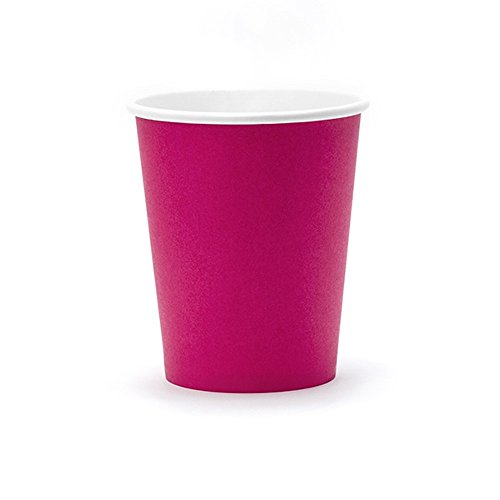 Premium Weddings Pappbecher pink 250 ml 6 Stück - Einwegbecher Hochzeit Partybecher Kindergeburtstag Pappgeschirr Taufe Einweggeschirr Kommunion Partygeschirr Baby Shower pink 8,7 cm hoch Premium Weddings Pappbecher pink 250 ml 6 Stück - Einwegbecher Hochzeit Partybecher Kindergeburtstag Pappgeschirr Taufe Einweggeschirr Kommunion Partygeschirr Baby Shower pink 8,7 cm hoch von Premium Weddings