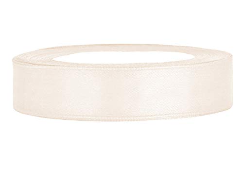 Premium Weddings Satinband Puder 12 mm 25 m - Schleifenband Geschenkband Dekoband von Premium Weddings