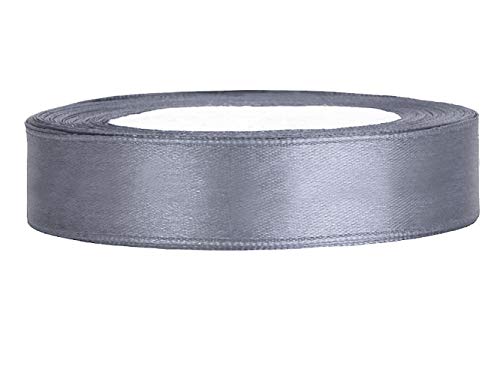 Premium Weddings Satinband grau 12 mm 25 m - Schleifenband Geschenkband Dekoband Premium Weddings Satinband grau 12 mm 25 m - Schleifenband Geschenkband Dekoband von Premium Weddings