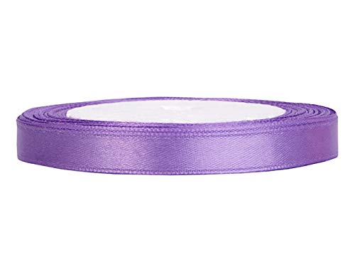 Premium Weddings Satinband lila 6 mm 25 m - Schleifenband Geschenkband Dekoband schmal von Premium Weddings